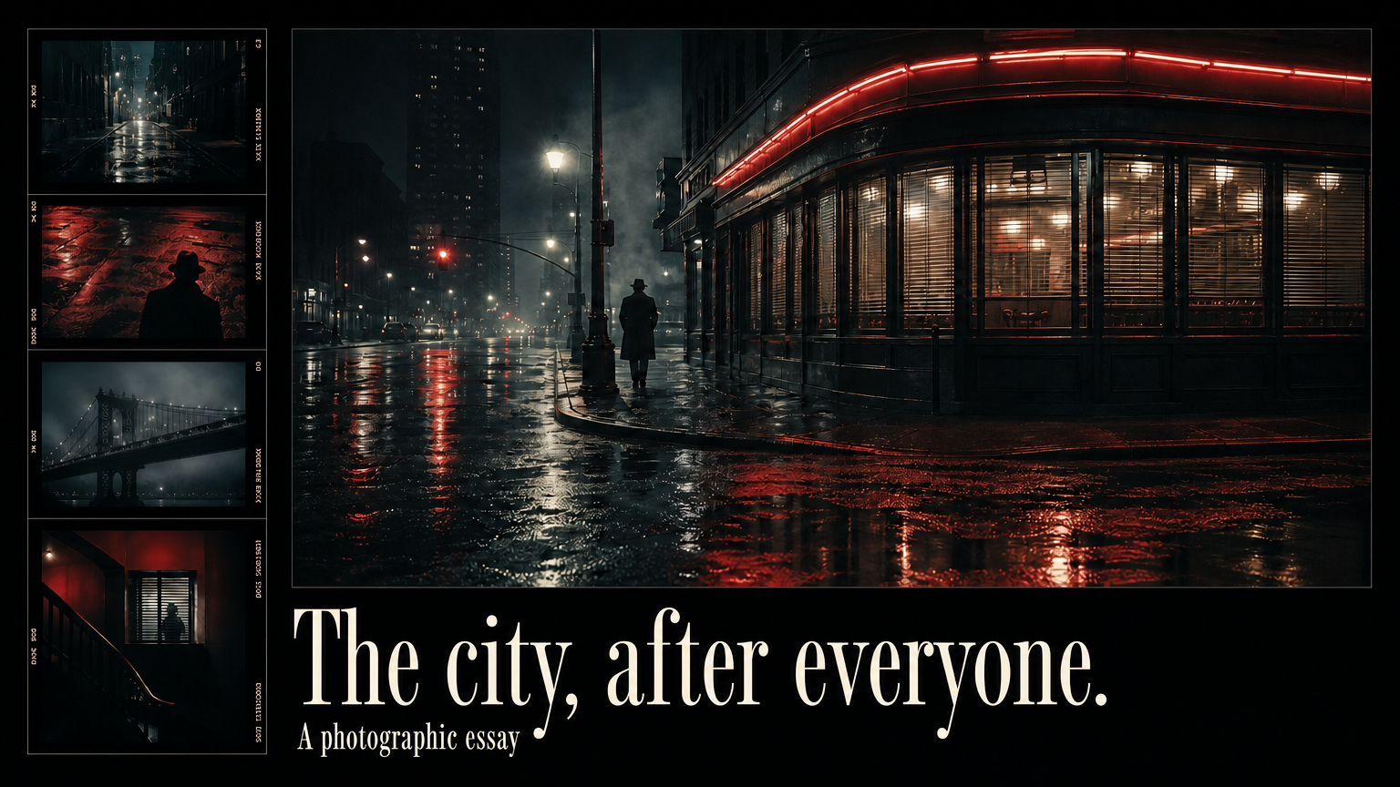 The city, after everyone. A photographic essay