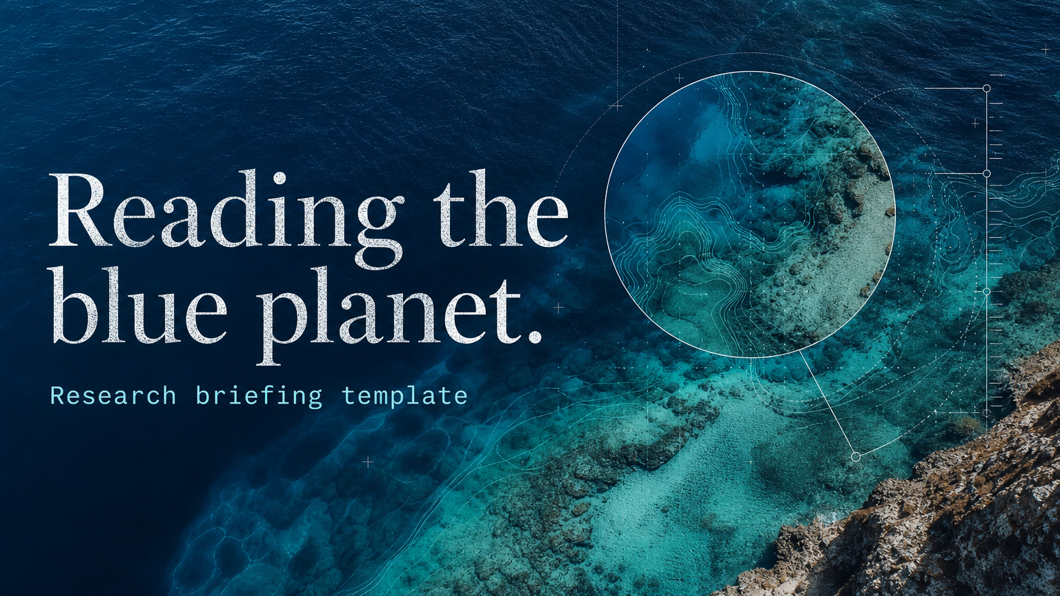 Reading the blue planet. Research briefing template