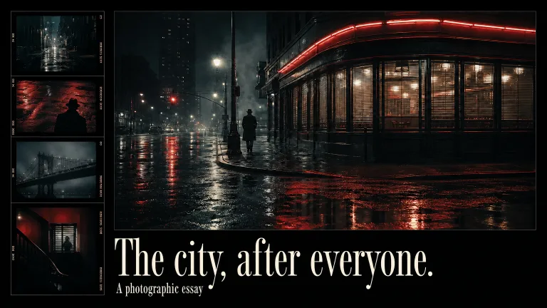 The city, after everyone. A photographic essay