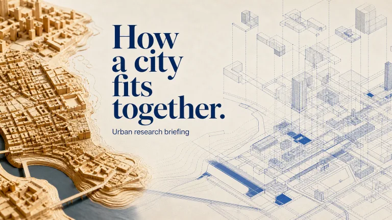 How a city fits together. Urban research briefing