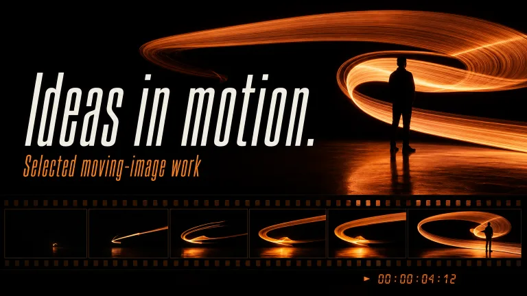 Ideas in motion. Selected moving-image work