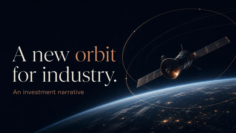 A new orbit for industry. An investment narrative